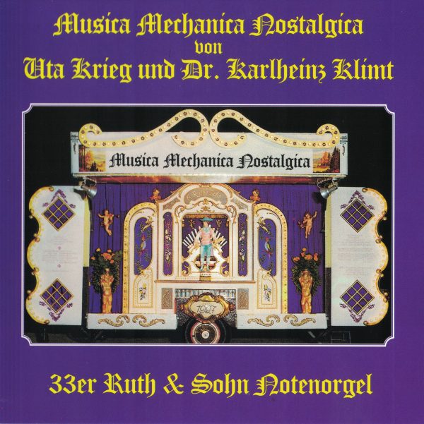 Drehorgel-Shop: Musica Mechanica Nostalgica - von Uta Krieg und Dr. Karlheiz Klimt (CD2041)